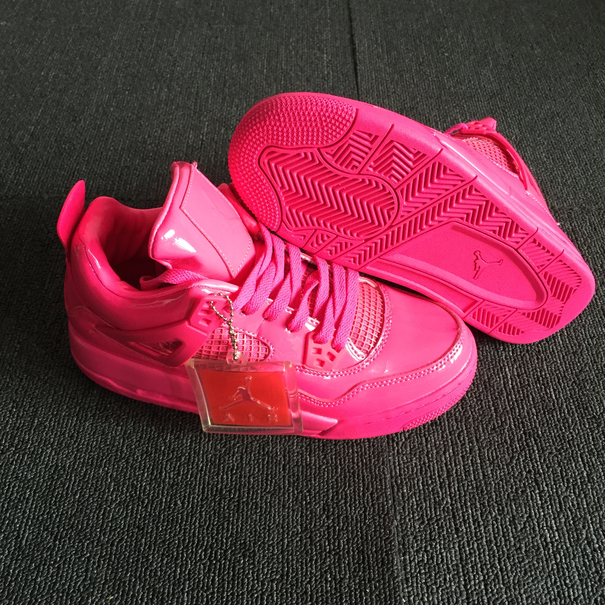 Women Air Jordan 4 Valentine's Day Red Shoes